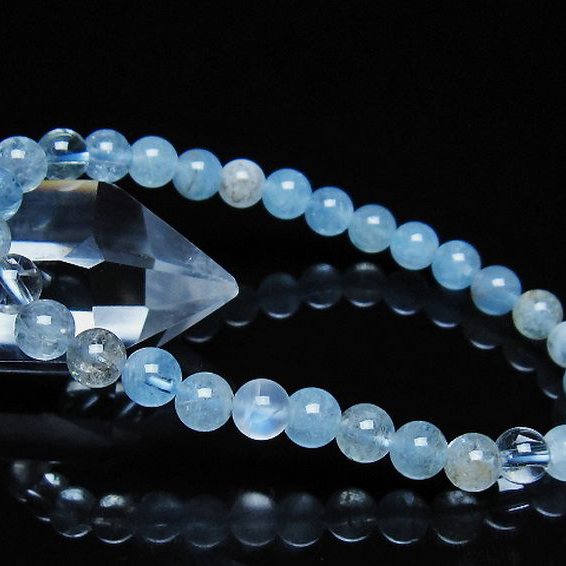 アクアマリンブレスレット 6mm [t35-21195]
