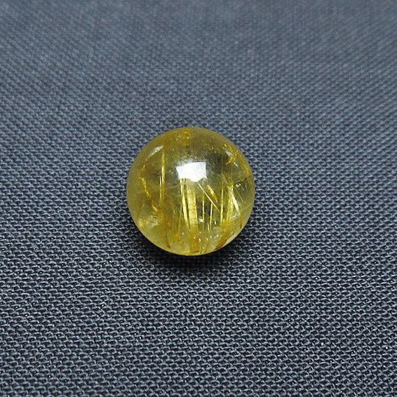 ゴールドタイチンルチル入り水晶丸玉 10mm [t355-1174]