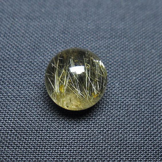 ゴールドタイチンルチル入り水晶丸玉 10mm [T355-1183]