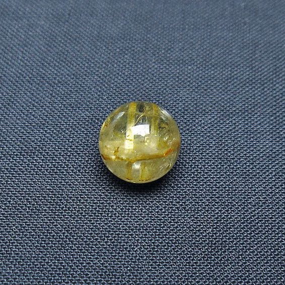 ゴールドタイチンルチル入り水晶丸玉 10mm [t355-1194]