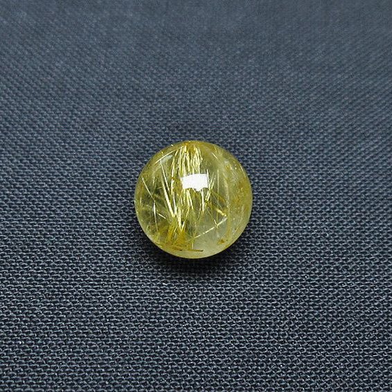 ゴールドタイチンルチル入り水晶丸玉 10mm [t355-1203]