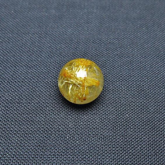 ゴールドタイチンルチル入り水晶丸玉 10mm [t355-1210]