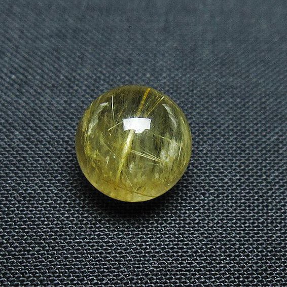 ゴールドタイチンルチル入り水晶丸玉 10mm [T355-1432]