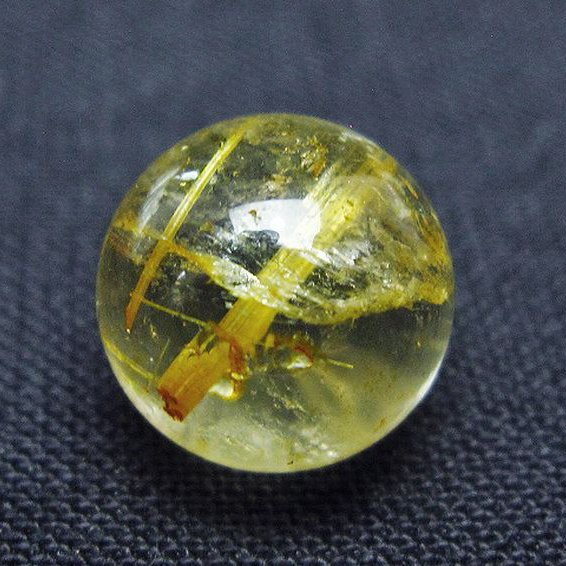 ゴールドタイチンルチル入り水晶丸玉 10mm [t355-1588]
