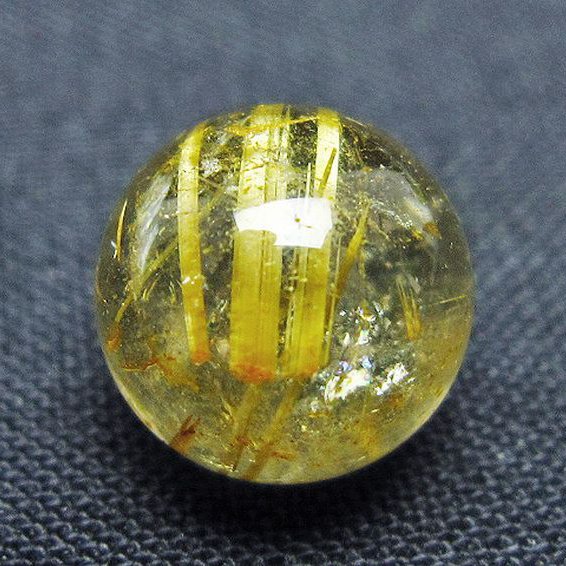 ゴールドタイチンルチル入り水晶丸玉 10mm [t355-1612]