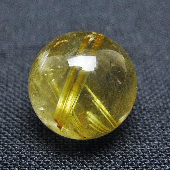 ゴールドタイチンルチル入り水晶丸玉 10mm [t355-1616]