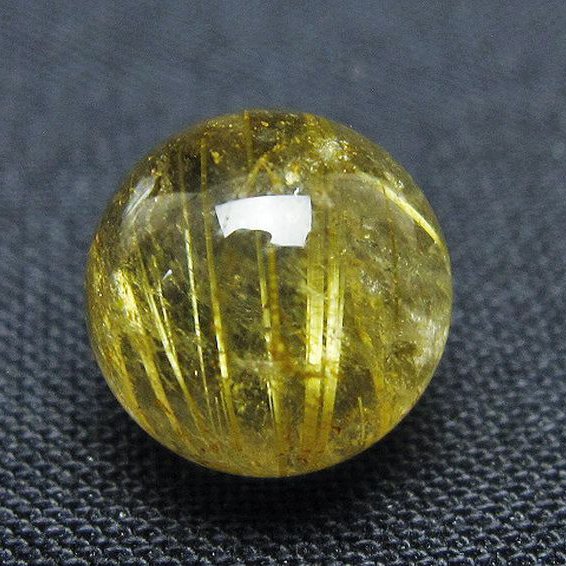 ゴールドタイチンルチル入り水晶丸玉 10mm [t355-1618]