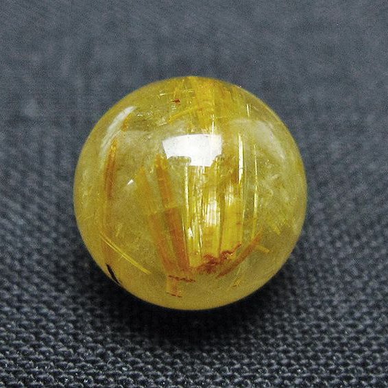 ゴールドタイチンルチル入り水晶丸玉 10mm [t355-1638]