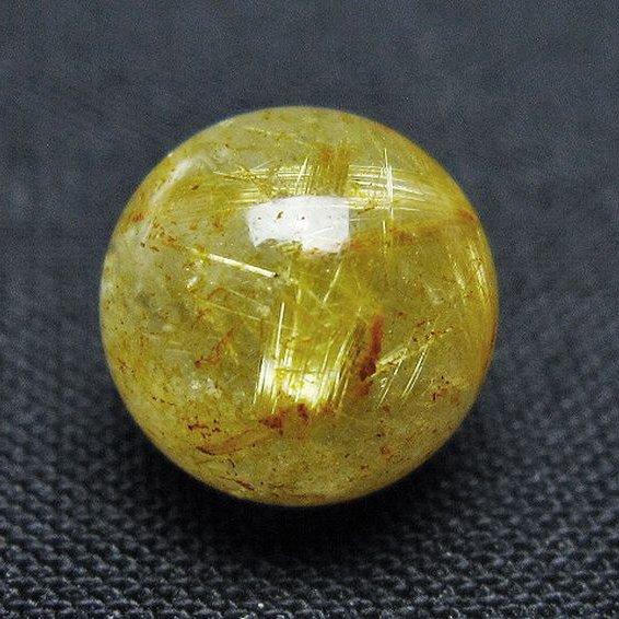 ゴールドタイチンルチル入り水晶丸玉 10mm [t355-1643]