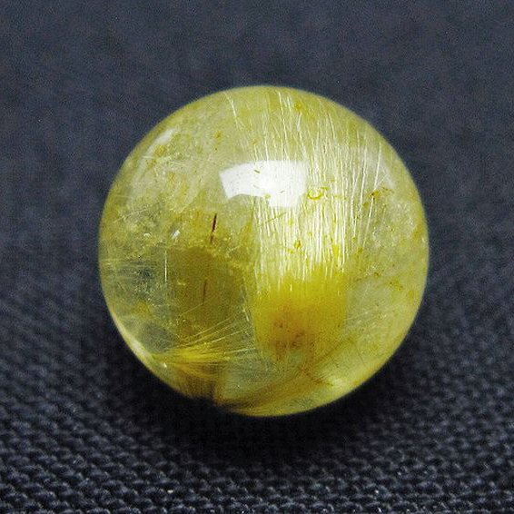 ゴールドタイチンルチル入り水晶丸玉 10mm [t355-1651]