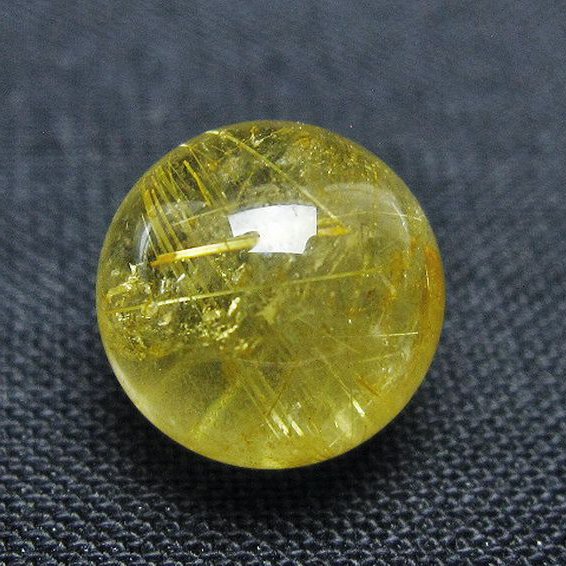 ゴールドタイチンルチル入り水晶丸玉 10mm [t355-1656]