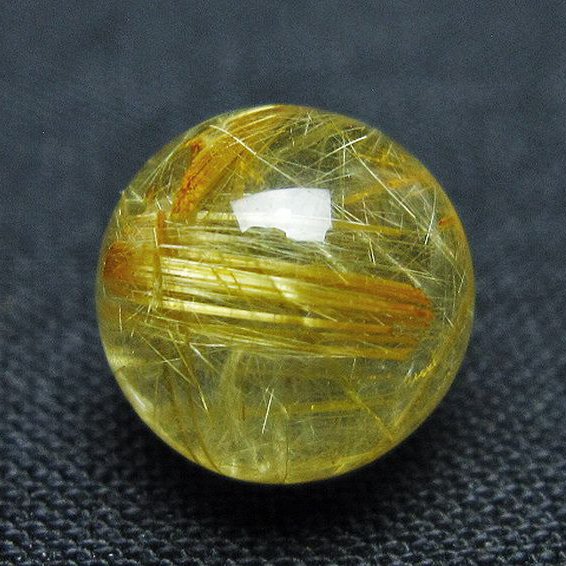 ゴールドタイチンルチル入り水晶丸玉 10mm [t355-1661]