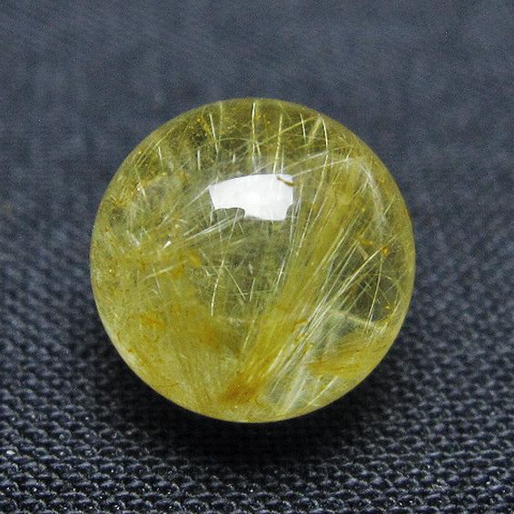 ゴールドタイチンルチル入り水晶丸玉 10mm [t355-1664]