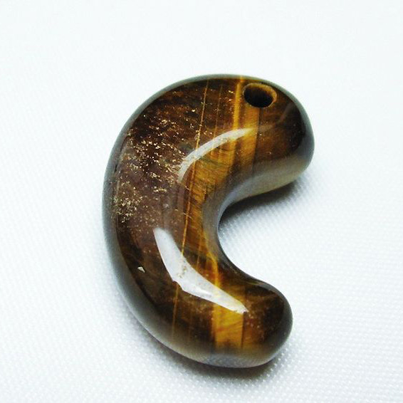 タイガーアイ※黄虎目石勾玉[T356-1571]
