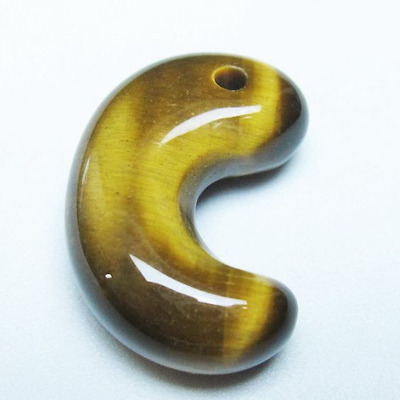 タイガーアイ※黄虎目石勾玉 [t356-1761]