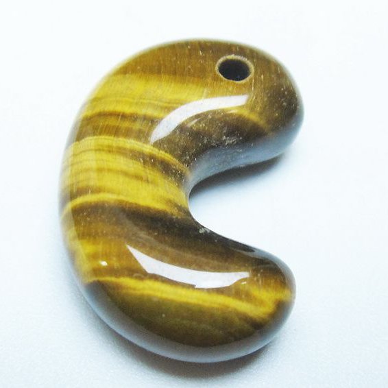タイガーアイ※黄虎目石勾玉 [t356-1767]