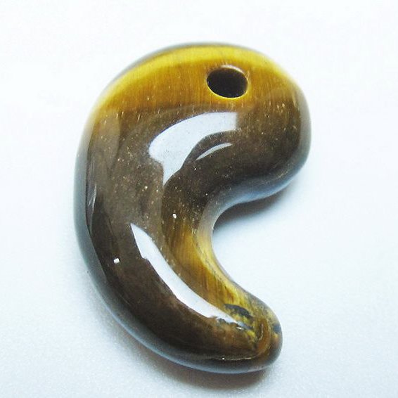 タイガーアイ※黄虎目石勾玉 [t356-1799]