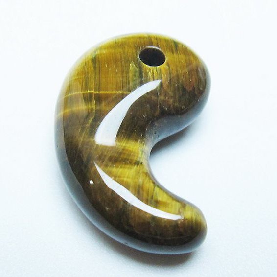 タイガーアイ※黄虎目石勾玉 [t356-1807]