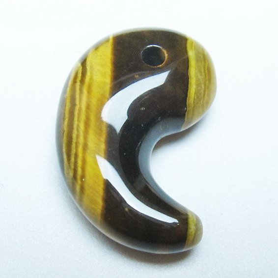 タイガーアイ※黄虎目石勾玉 [t356-1856]