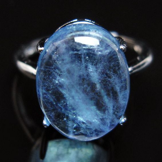 アクアマリン指輪(14号)[T367-6837]