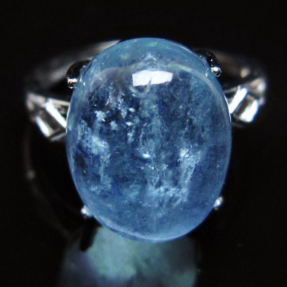 アクアマリン指輪(17号)[T367-6848]