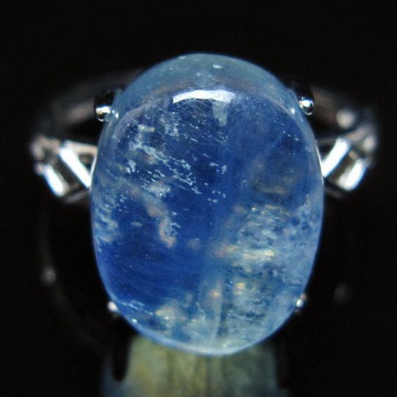 アクアマリン指輪(18号)[T367-6851]