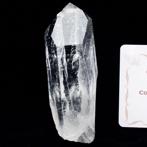 レムリアンシード水晶原石 ミナスジェライス州コリント産 ※証明書付き[T370-4431]