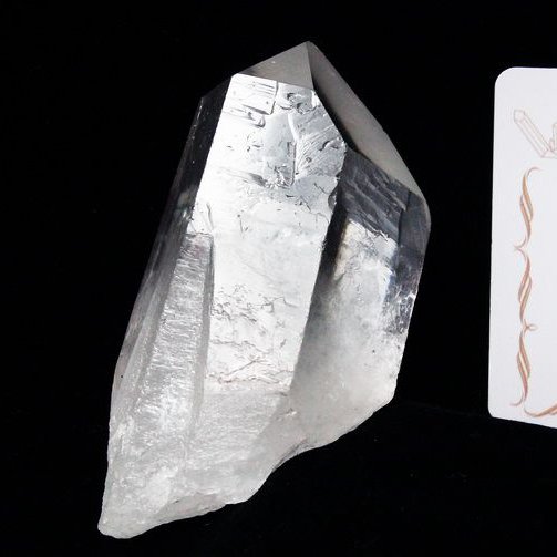 レムリアンシード水晶原石 ミナスジェライス州コリント産 ※証明書付き[T370-4432]