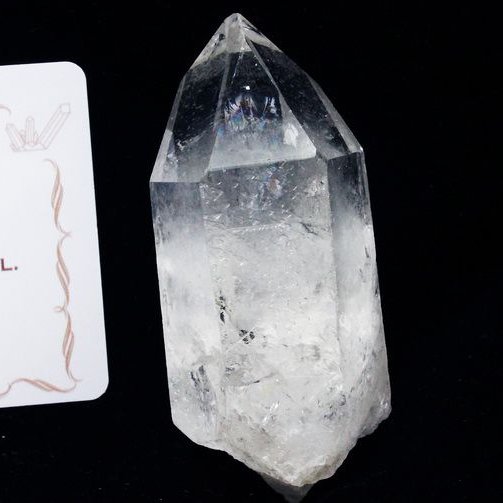 レムリアンシード水晶原石 ミナスジェライス州コリント産 ※証明書付き[T370-4433]