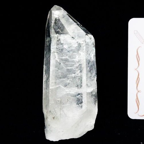 レムリアンシード水晶原石 ミナスジェライス州コリント産 ※証明書付き[T370-4444]