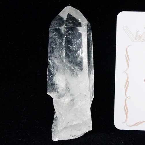 レムリアンシード水晶原石 ミナスジェライス州コリント産 ※証明書付き[T370-4469]