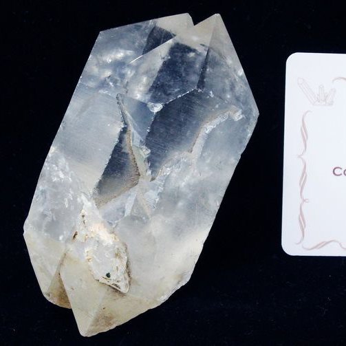レムリアンシード カテドラルライブラリー水晶原石 ミナスジェライス州コリント産 ※証明書付き[T370-4485]