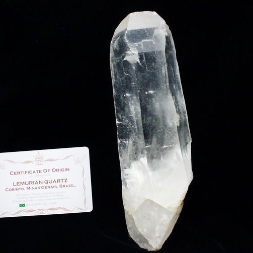レムリアンシード水晶原石 ミナスジェライス州コリント産 ※証明書付き[T370-4490]