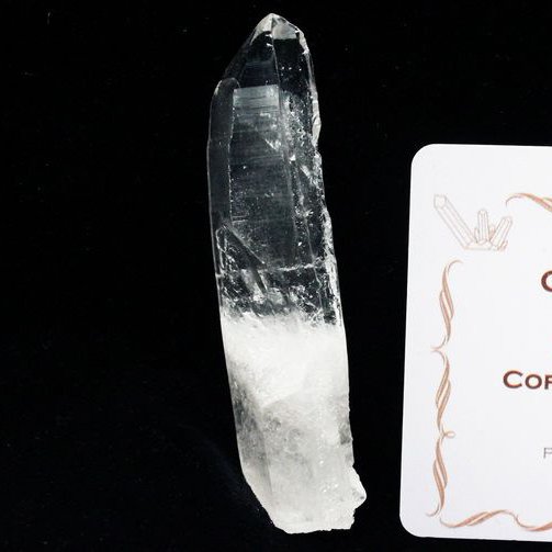 レムリアンシード水晶原石 ミナスジェライス州コリント産 ※証明書付き[T370-4501]