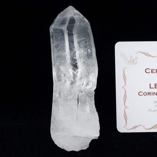 レムリアンシード水晶原石 ミナスジェライス州コリント産 ※証明書付き[T370-4506]