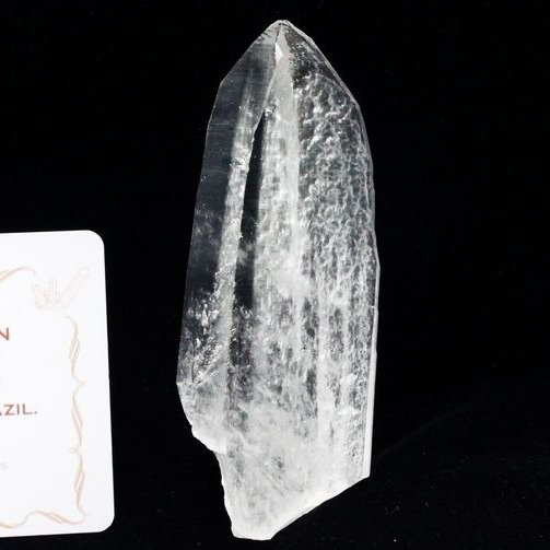 レムリアンシード水晶原石 ミナスジェライス州コリント産 ※証明書付き[T370-4512]