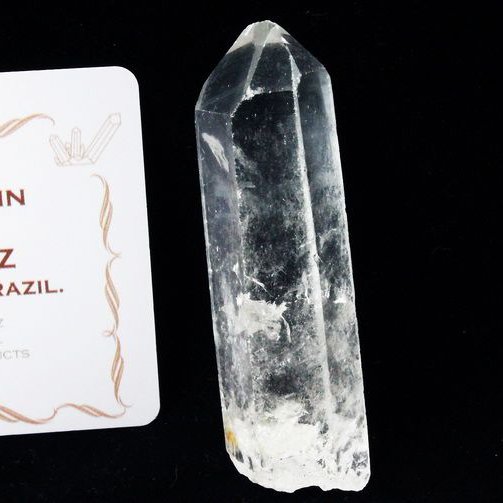 レムリアンシード水晶原石 ミナスジェライス州コリント産 ※証明書付き[T370-4565]