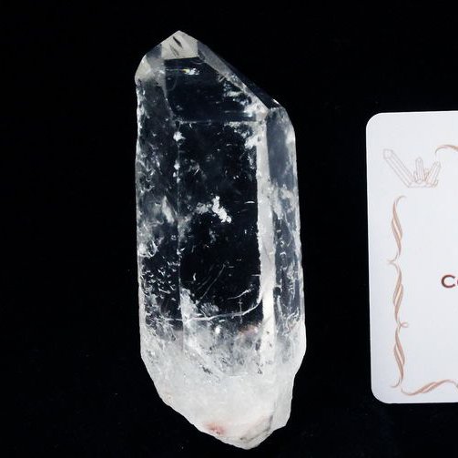 レムリアンシード水晶原石 ミナスジェライス州コリント産 ※証明書付き[T370-4573]