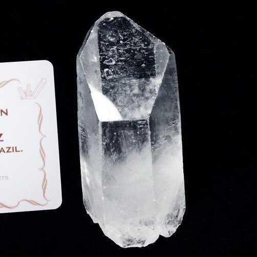 レムリアンシード水晶原石 ミナスジェライス州コリント産 ※証明書付き[T370-4588]