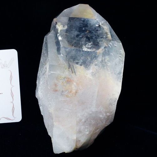 レムリアンシード水晶原石 ミナスジェライス州コリント産 ※証明書付き[T370-4609]