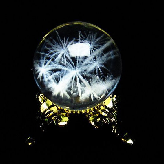 ホワイトスタークォーツ 丸玉 19mm [T371-2539]