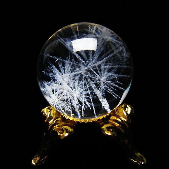 ホワイトスタークォーツ 丸玉 18mm [T371-2638]