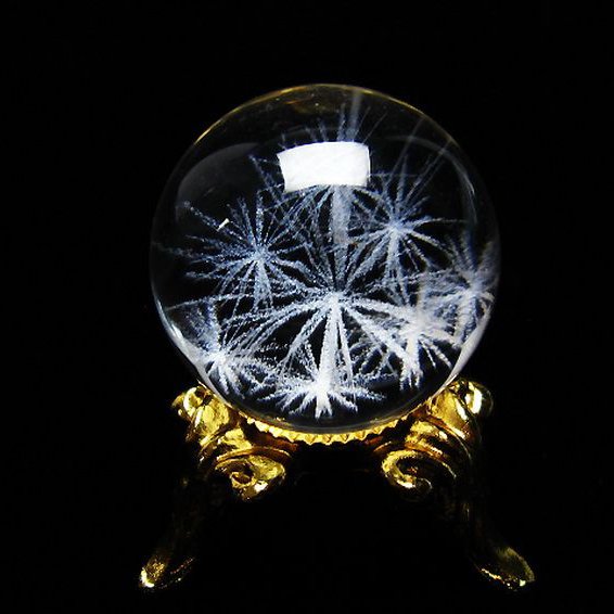 ホワイトスタークォーツ 丸玉 19mm [T371-2644]