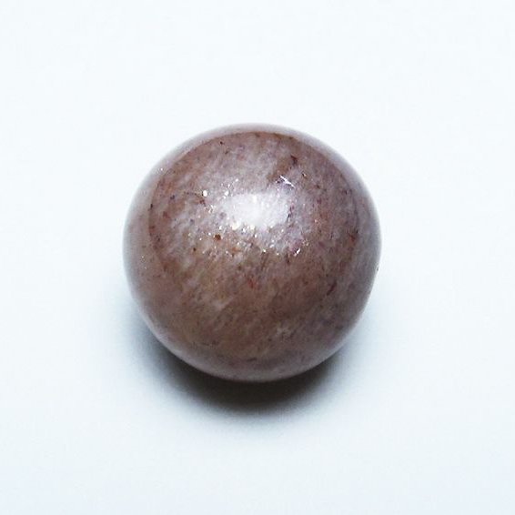 オレンジ ムーンストーン 丸玉 15mm [T371-2676]