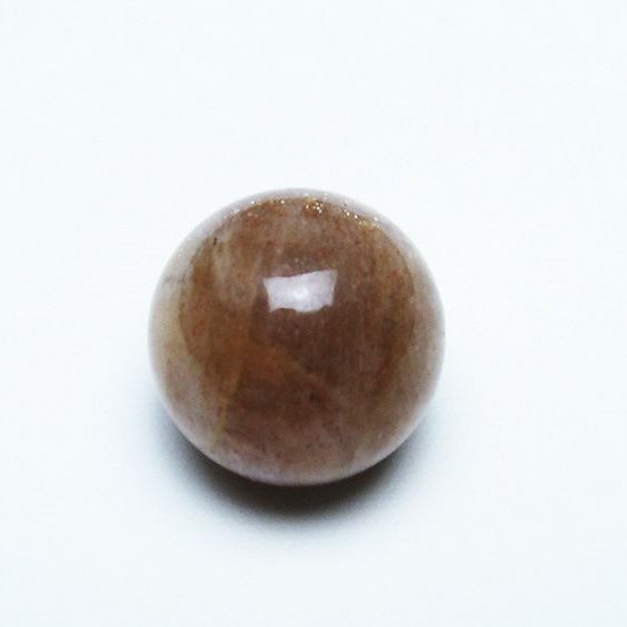 オレンジ ムーンストーン 丸玉 15mm [T371-2687]