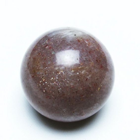 オレンジ ムーンストーン 丸玉 24mm [T371-2876]