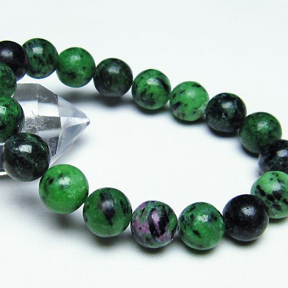 ルビーインゾイサイトブレスレット11mm[T372-2057]