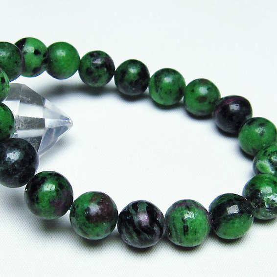 ルビーインゾイサイトブレスレット11mm[T372-2061]