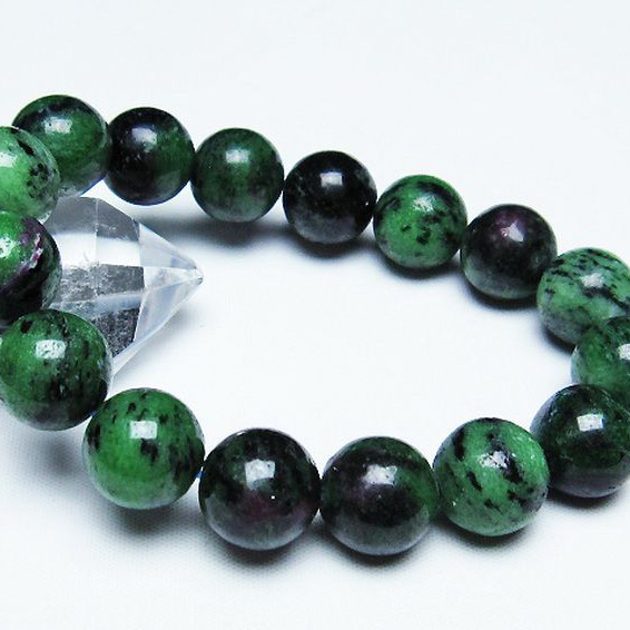 ルビーインゾイサイトブレスレット 12mm [T372-2878]