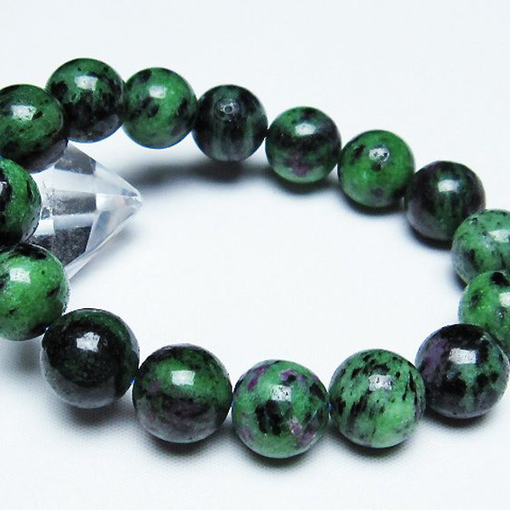 ルビーインゾイサイトブレスレット 14mm [T372-2888]